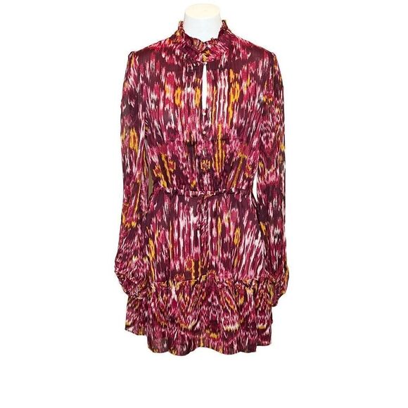 House of Harlow 1960 REVOLVE NWT long sleeve boho mini dress size 8 - Picture 1 of 16